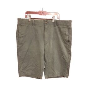 J. CREW 33 x 11" Army Green 98% Cotton Chino Shorts REIMAGINED